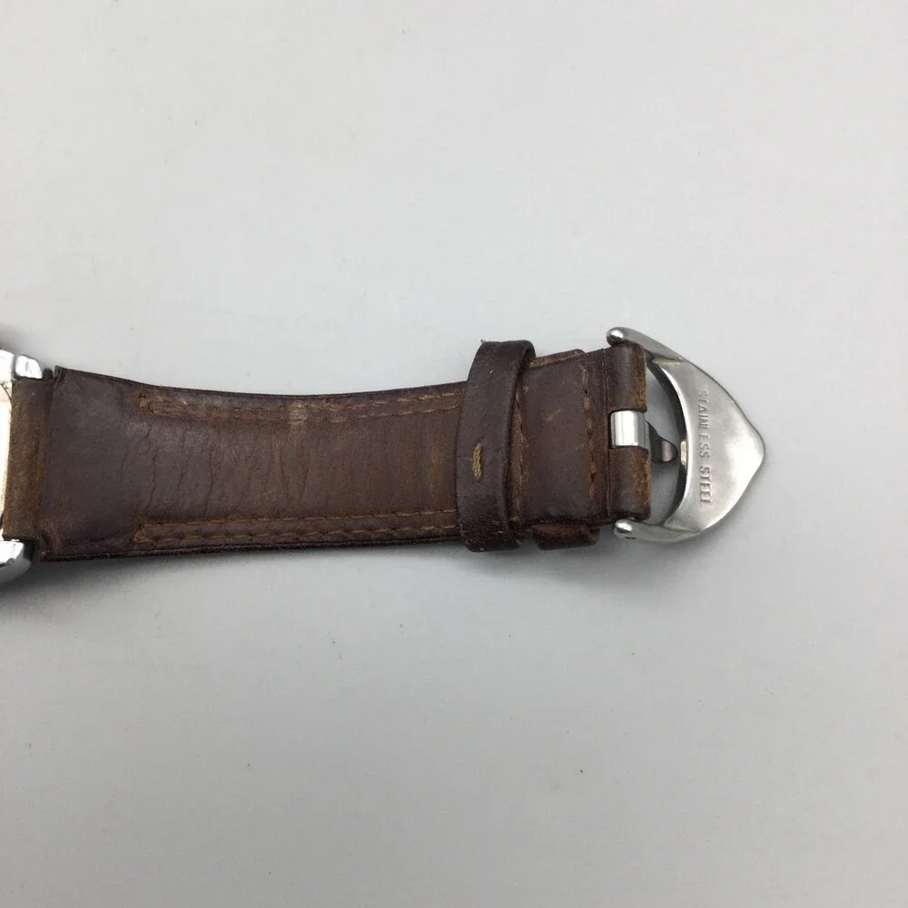 Timex Expedition Dual Time Watch Men 36mm Silver Tone BROKEN PARTS OR REPAIR - Picture 10 of 14